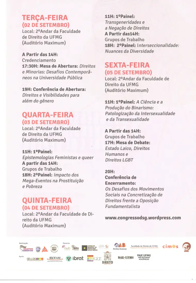 I Congresso — registro