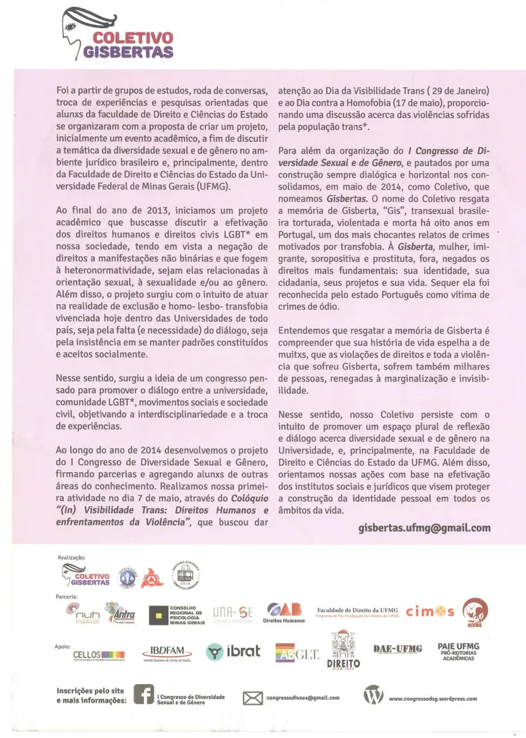 I Congresso — registro