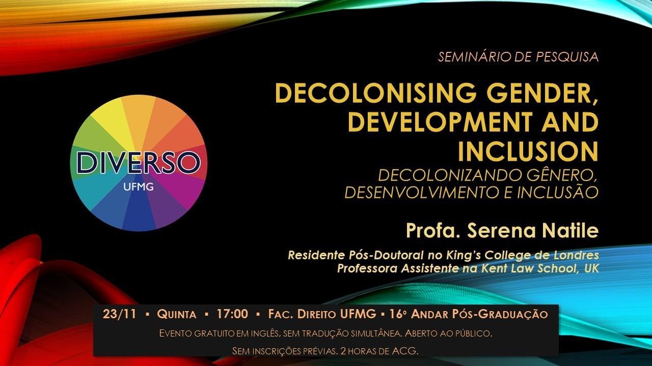Cartaz: Decolonising Gender, Development and Inclusion
