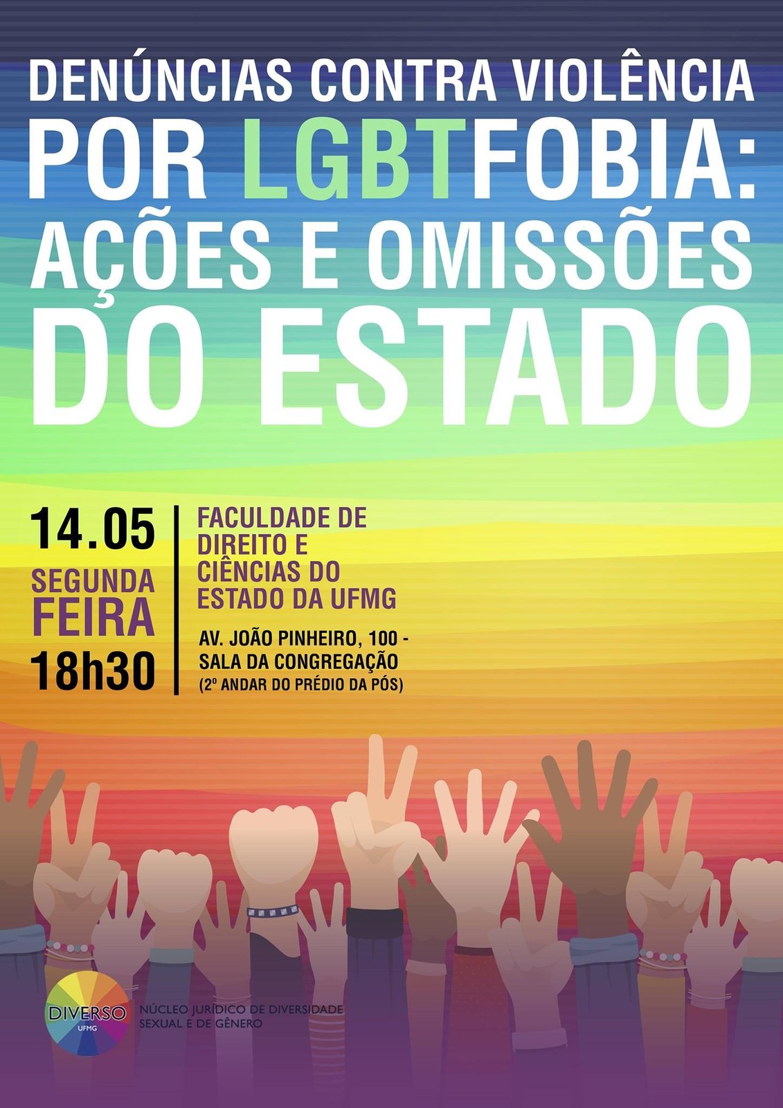 Cartaz: Denúncias contra Violência por LGBTfobia: ações e omissões do Estado