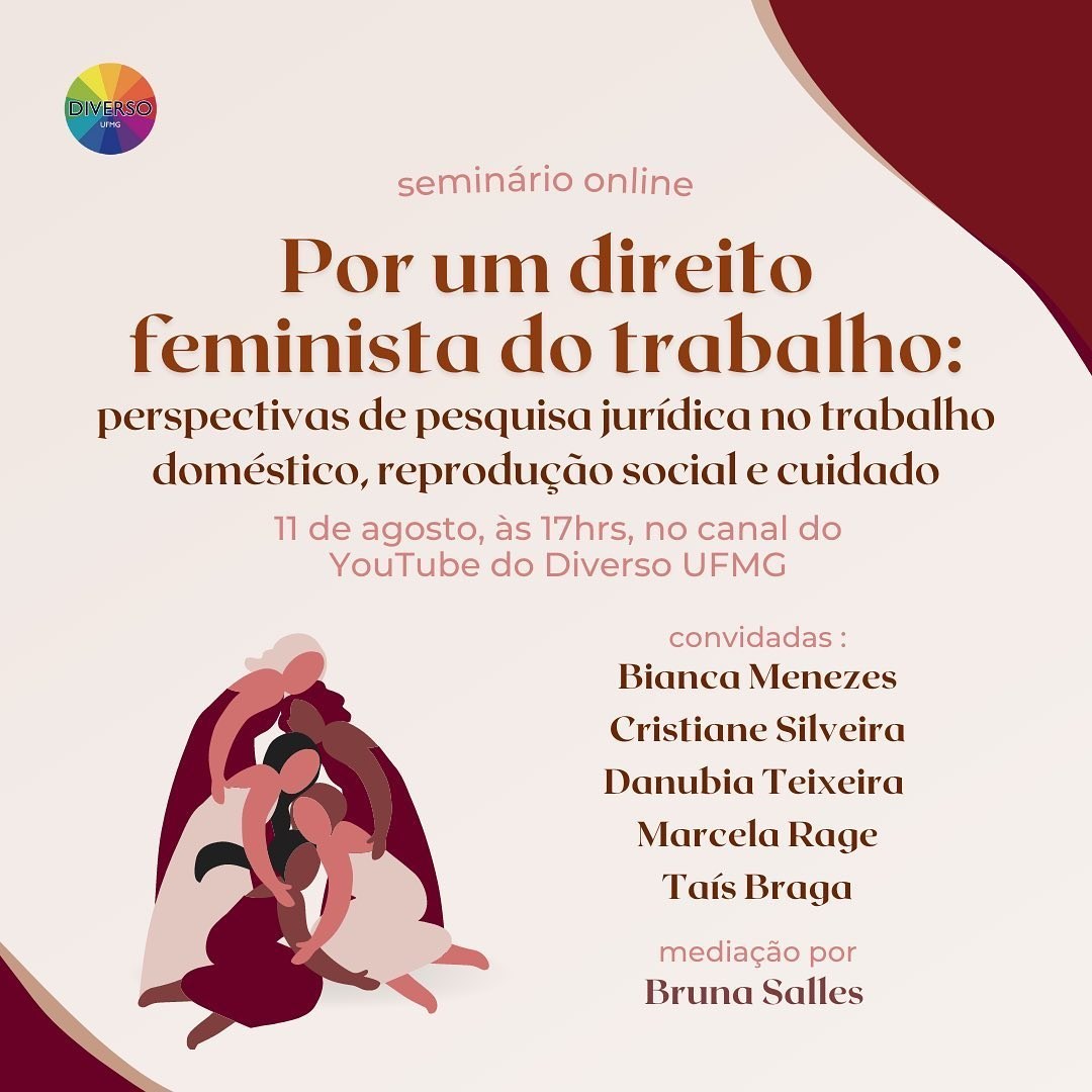 Cartaz: Por um direito feminista do trabalho: trabalho doméstico, reprodução social e cuidado