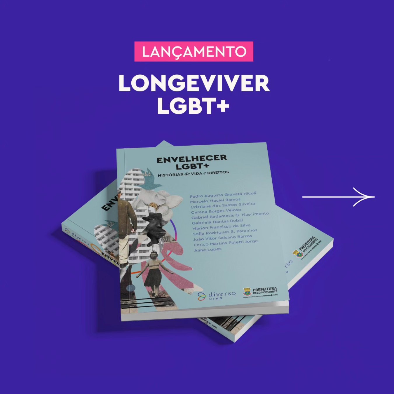 Cartaz: Lançamento dos resultados da pesquisa Longeviver LGBT+
