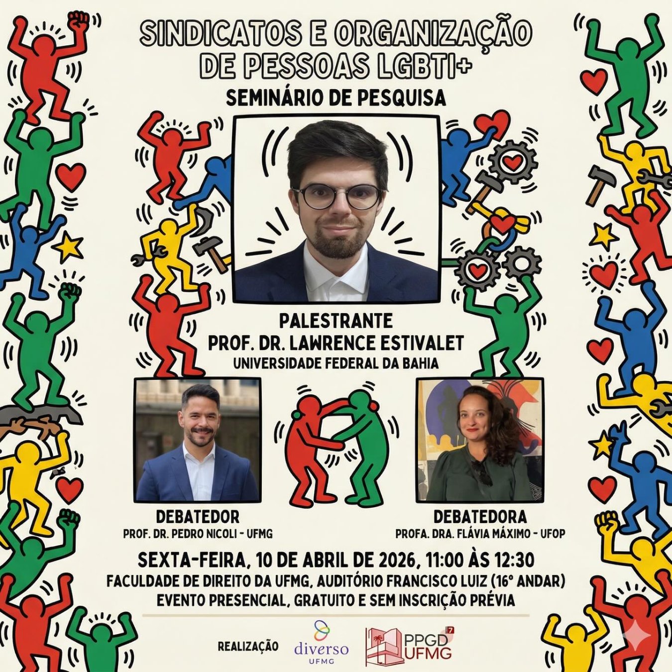 Cartaz: Sindicatos e Organização de Pessoas LGBTI+