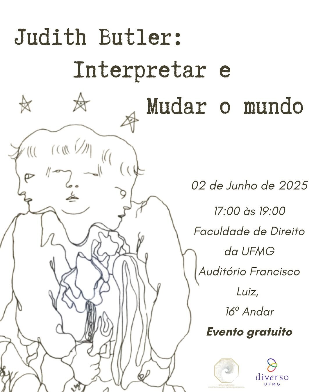 Cartaz: Debate sobre Judith Butler com Terrel Carver