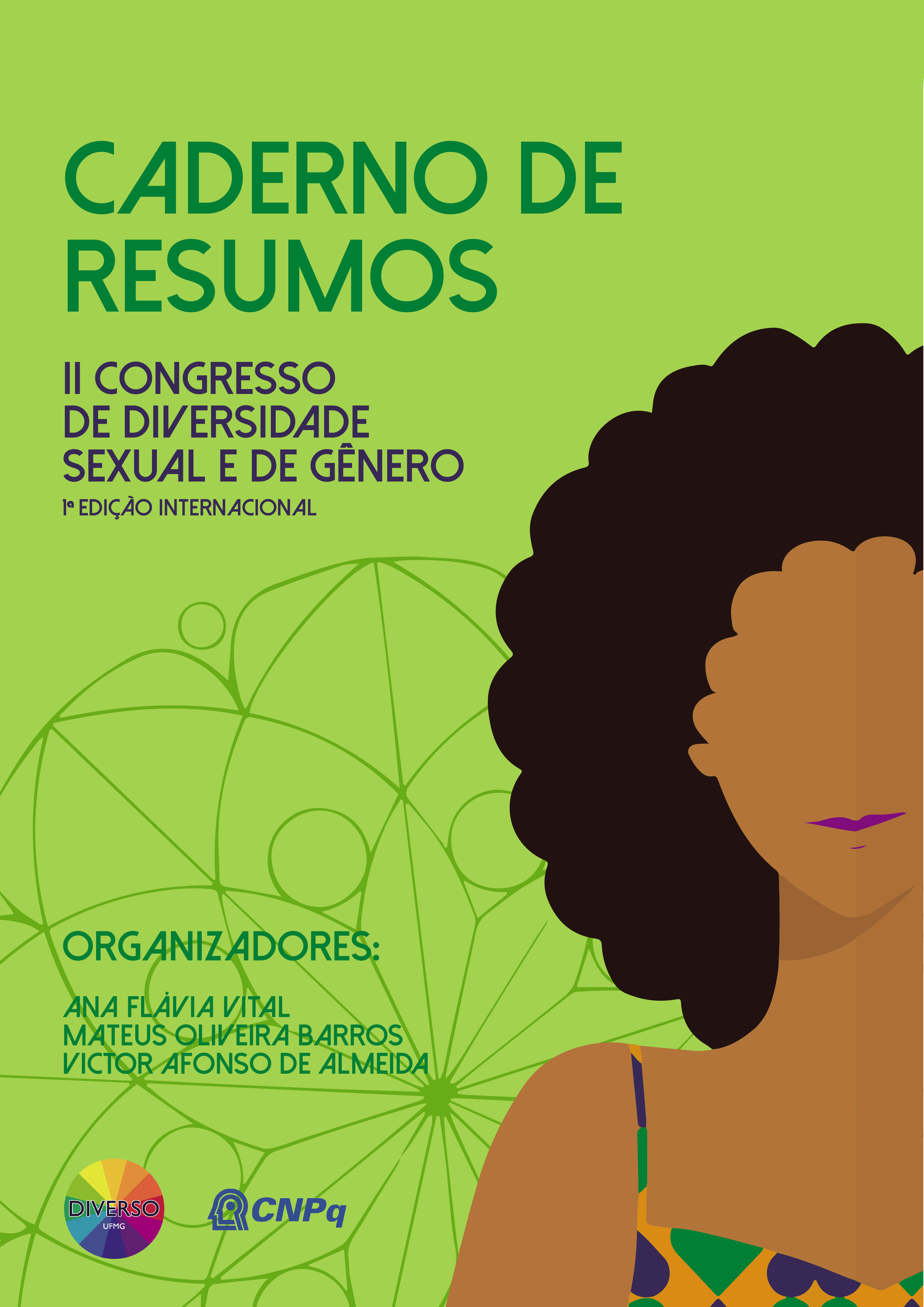 Capa de Caderno de Resumos do II Congresso de Diversidade Sexual e de Gênero