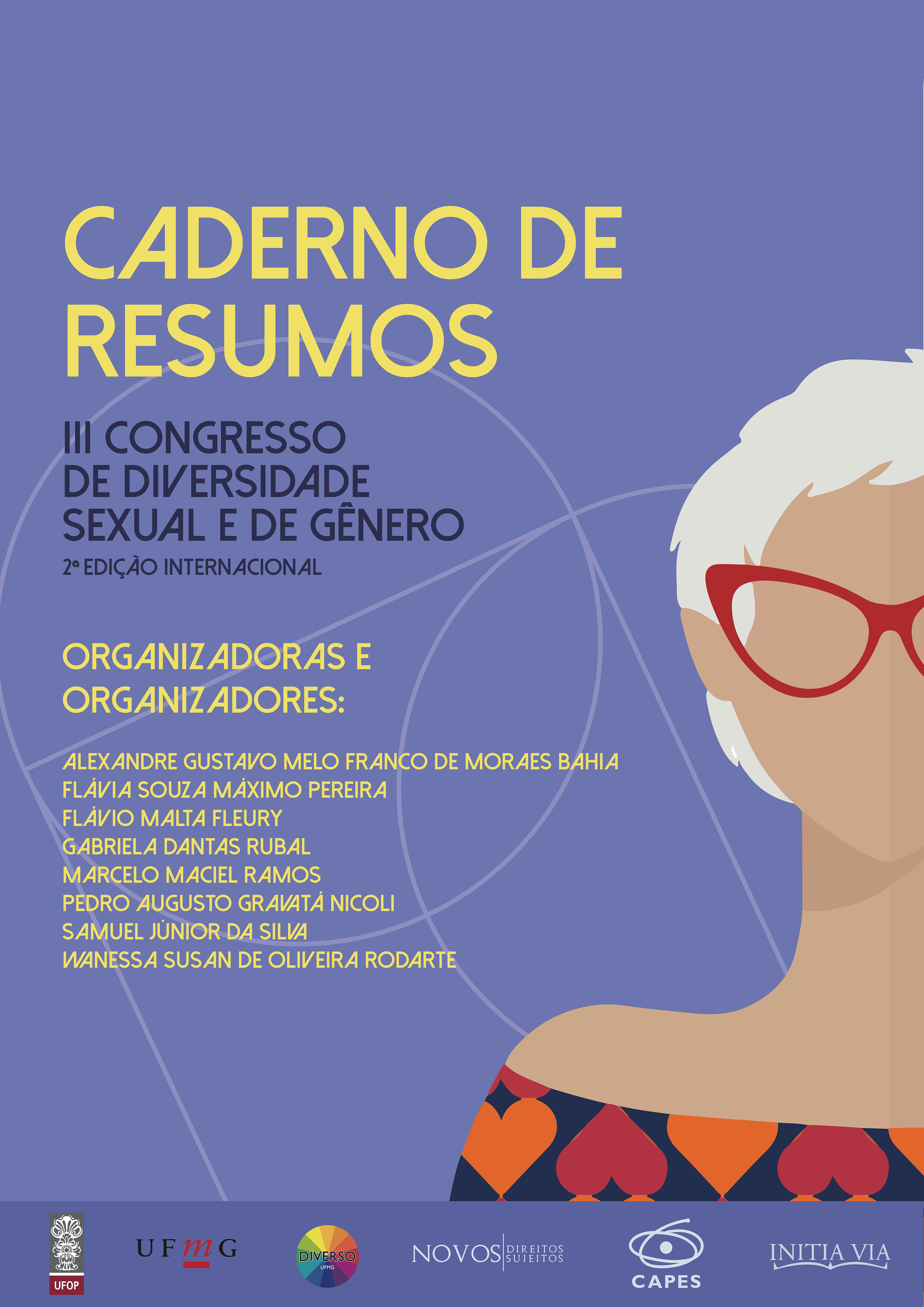 Capa de Caderno de Resumos do III Congresso de Diversidade Sexual e de Gênero
