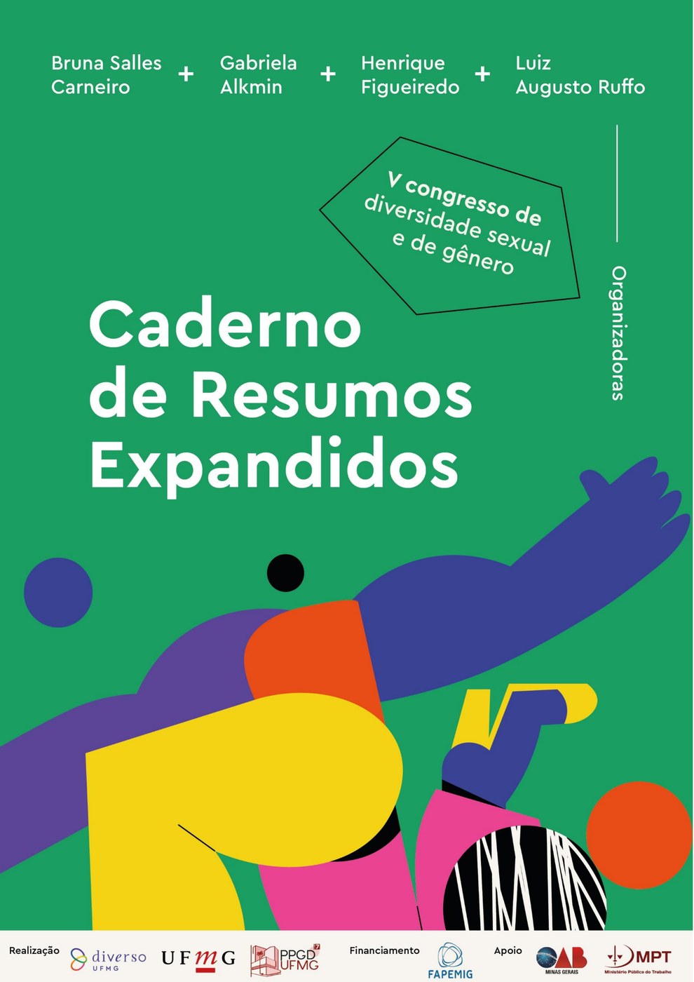 Capa de Caderno de Resumos do V Congresso de Diversidade Sexual e de Gênero
